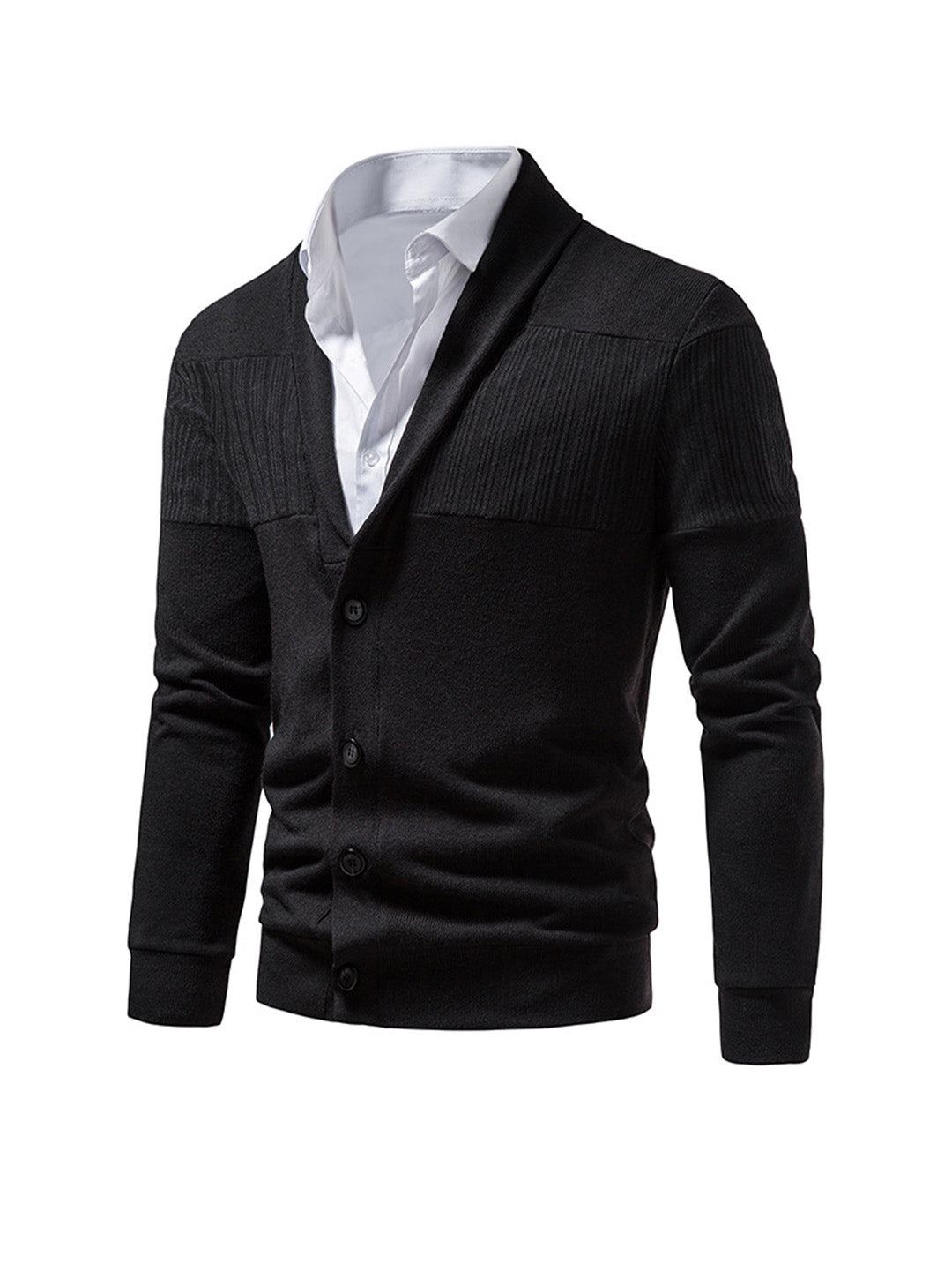 Brent Patchwork Freizeit-Strickjacke (Hemd nicht enthalten)