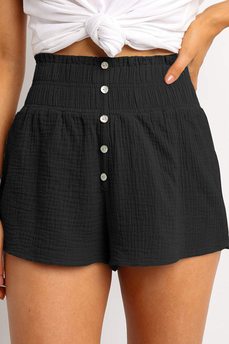 Freizeithose für Damen mit hohem Bund und weitem Bein