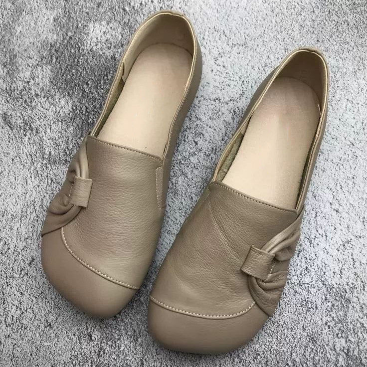 💖Letzter Tag Aktion 60% RABATT - Damen Lederschuhe mit weicher Sohle und rutschfester Laufsohle