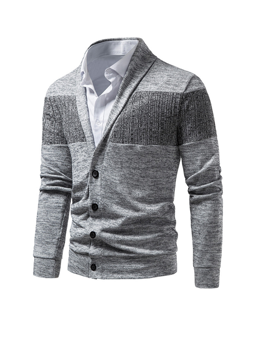 Brent Patchwork Freizeit-Strickjacke (Hemd nicht enthalten)