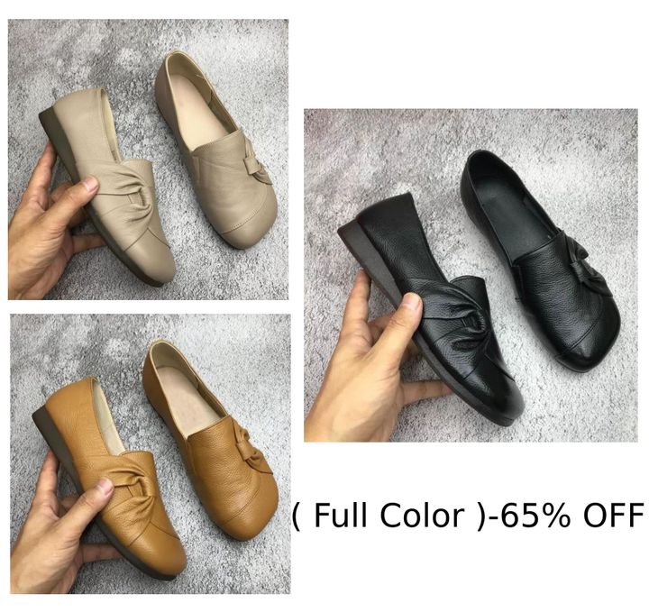 💖Letzter Tag Aktion 60% RABATT - Damen Lederschuhe mit weicher Sohle und rutschfester Laufsohle