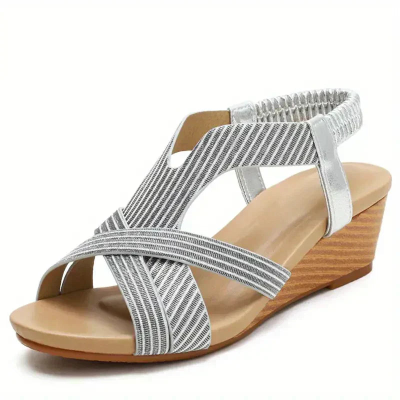 🔥LETZTER AKTIONSTAG 50% RABATT - DAMEN ORTHOPÄDISCHE KEILSANDALEN AUS LEDER MIT PLATEAUSOHLE