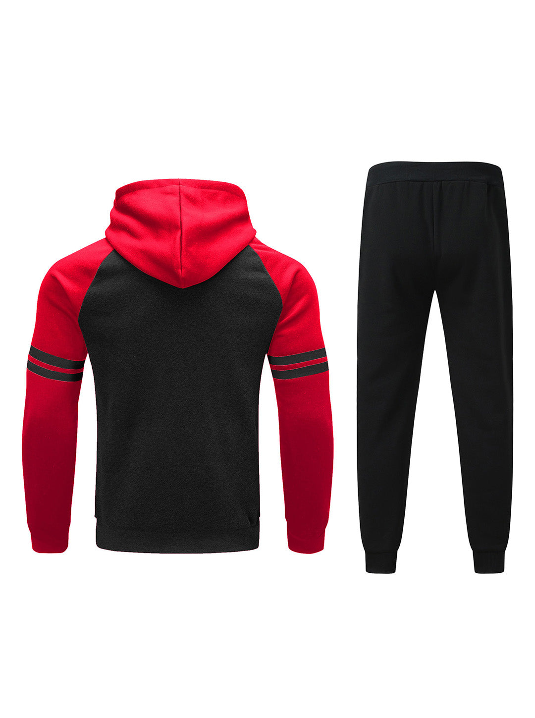William Pullover mit Farbblock-Streifen und Hose
