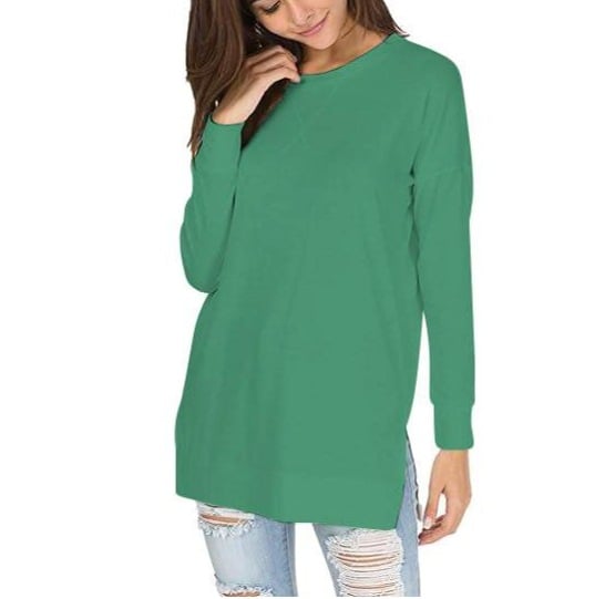 🔥Bis zu 69% Rabatt heute🔥Damen 2025 Rundhals Plus Size Freizeit Alltags-Oberteile