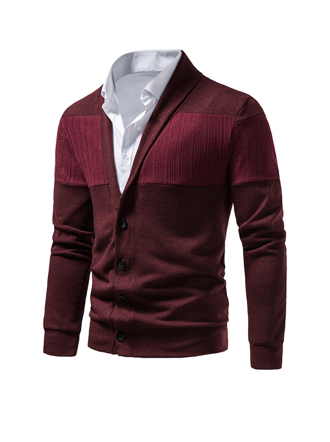 Brent Patchwork Freizeit-Strickjacke (Hemd nicht enthalten)