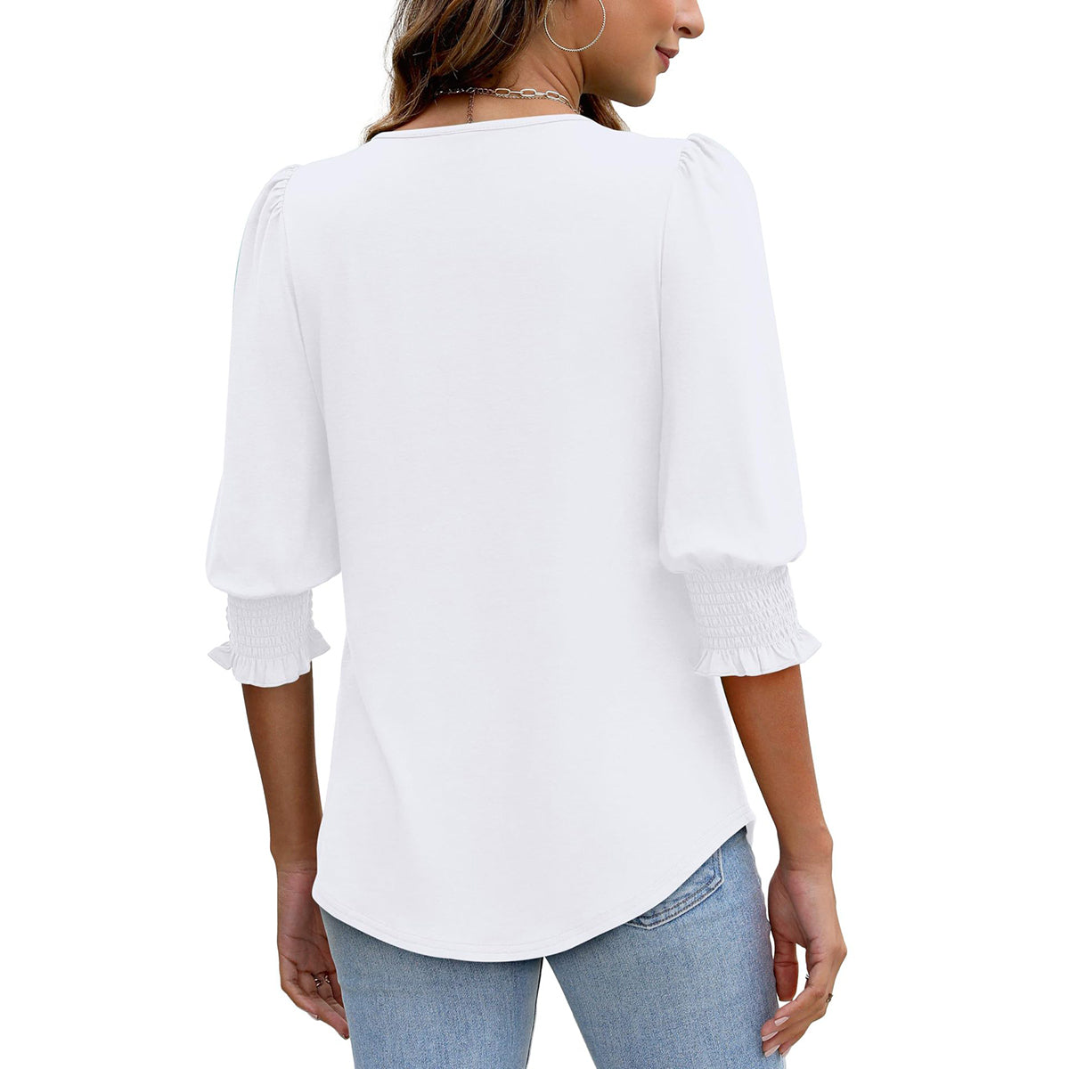 🥳Damen-Sommer-Oberteile mit Print, Ellenbogenlänge, locker sitzendes T-Shirt