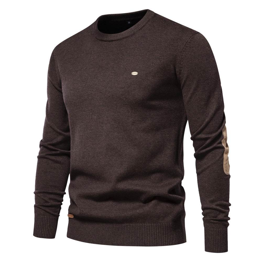 Herren Pullover mit Rundhalsausschnitt
