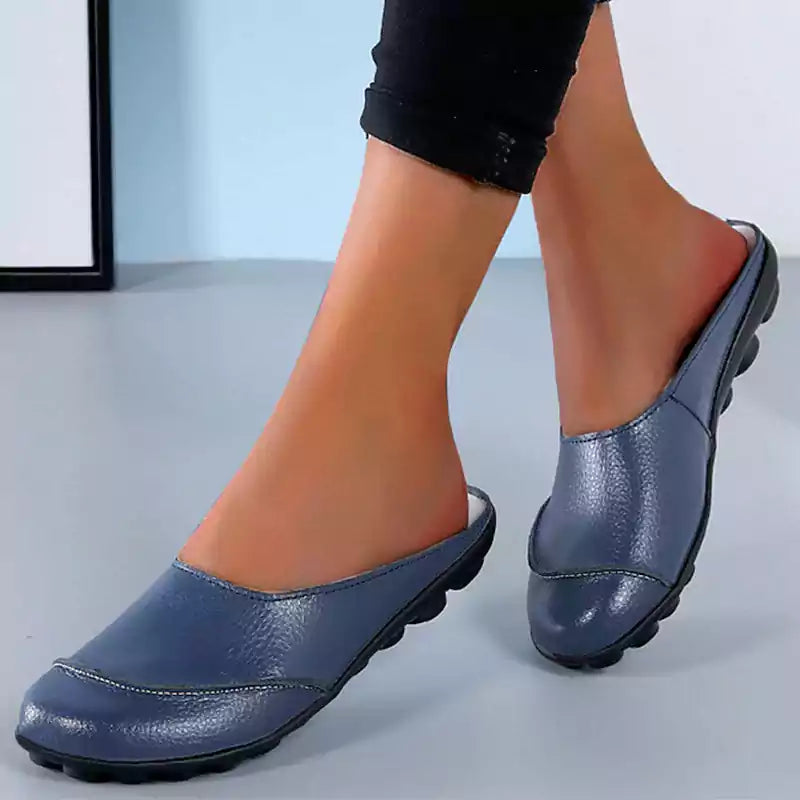 LetcloTM Leder weiche Sohlen Bequeme flache Sandalen