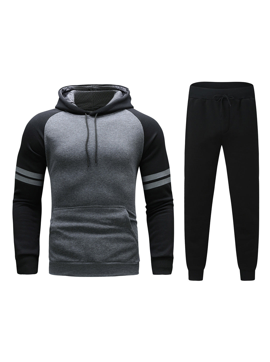 William Pullover mit Farbblock-Streifen und Hose