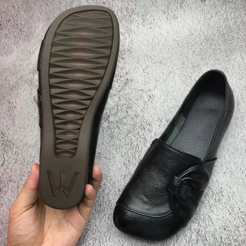 💖Letzter Tag Aktion 60% RABATT - Damen Lederschuhe mit weicher Sohle und rutschfester Laufsohle