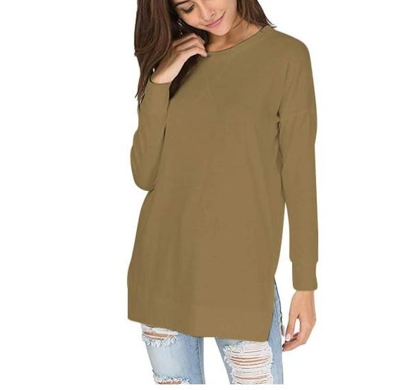 🔥Bis zu 69% Rabatt heute🔥Damen 2025 Rundhals Plus Size Freizeit Alltags-Oberteile