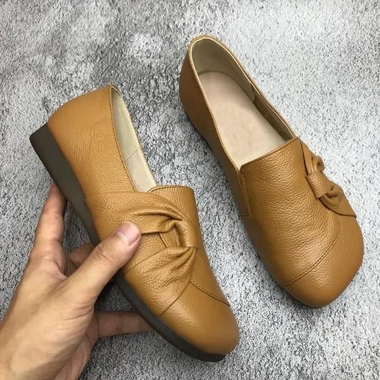 💖Letzter Tag Aktion 60% RABATT - Damen Lederschuhe mit weicher Sohle und rutschfester Laufsohle