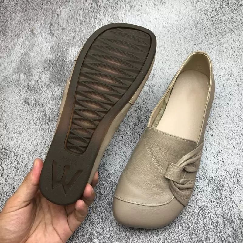 💖Letzter Tag Aktion 60% RABATT - Damen Lederschuhe mit weicher Sohle und rutschfester Laufsohle