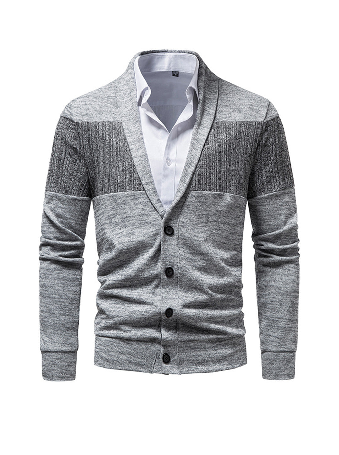 Brent Patchwork Freizeit-Strickjacke (Hemd nicht enthalten)