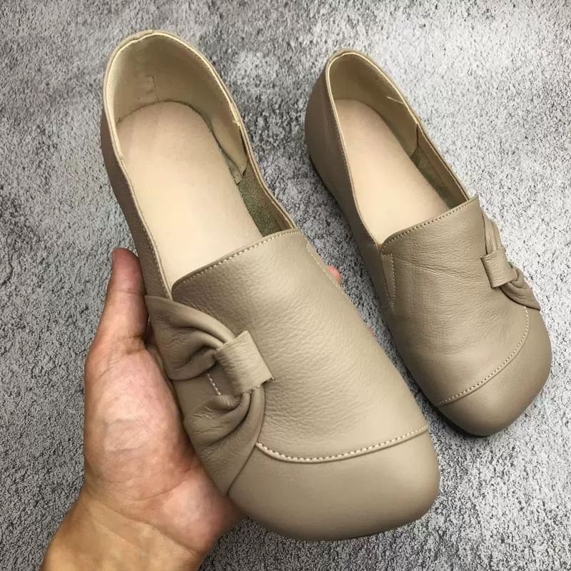 💖Letzter Tag Aktion 60% RABATT - Damen Lederschuhe mit weicher Sohle und rutschfester Laufsohle