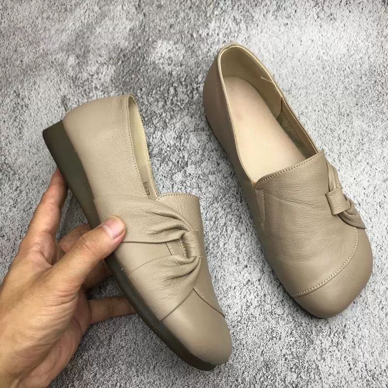 💖Letzter Tag Aktion 60% RABATT - Damen Lederschuhe mit weicher Sohle und rutschfester Laufsohle