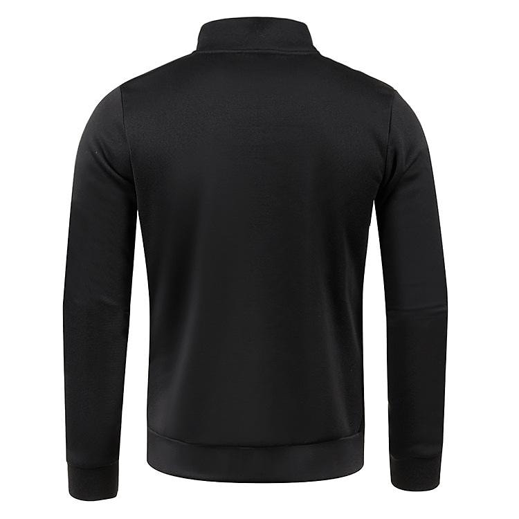 Men's Stand Collar Cardigan Long Sleeve Thin Fleece Sweater